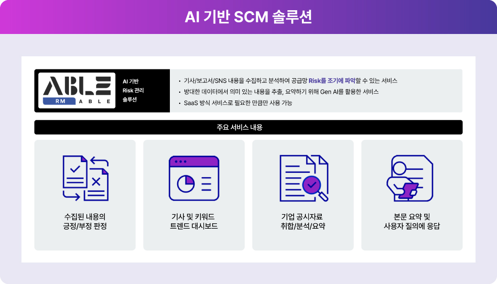 LG CNS RMable_AI 기반 공급망 리스크 관리 솔루셔 
