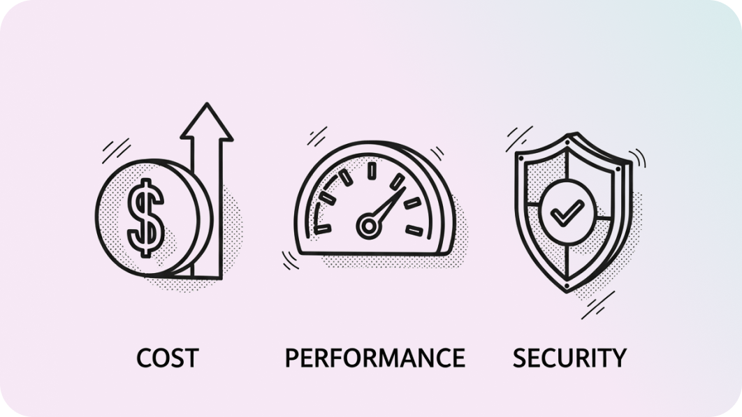 비용 효율성과 고성능, 보안성